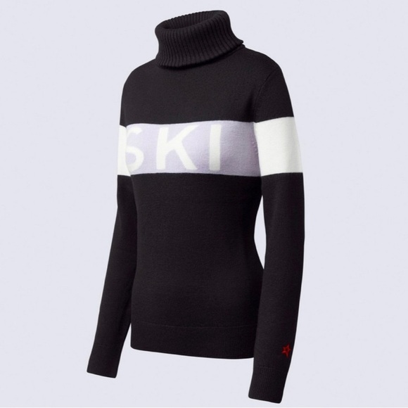 Worn once Perfect moment sski sweater in black sz M - Picture 1 of 6